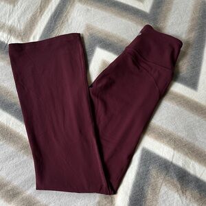 lululemon athletica Burgundy Groove Flared Leggings